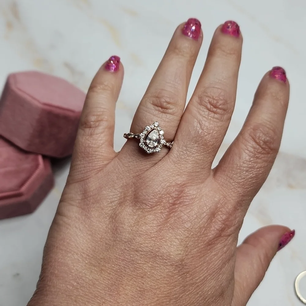 Zac Posen 1 Ct. Tw. Diamond Engagement Ring 14K Rose Gold